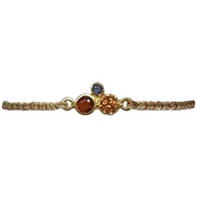 Handmade Luana Bracelet featuring Hessonite and Blue Sapphire