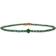 Luxy Handmade Bracelet Featuring a Green Onyx Stone