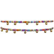 Colourful Mama & Me Handmade Bracelet Set Featuring Gold Details