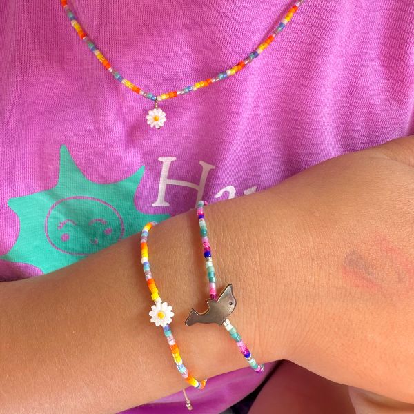 Handmade Kids Bracelet Bracelet Featuring a Dolphin Charm