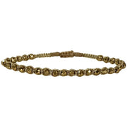 Handwoven Moon Bracelet Featuring Hematite Stones