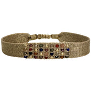 Rosario Handmade Bracelet Featuring Intermixed Natural Gemstones and Gold