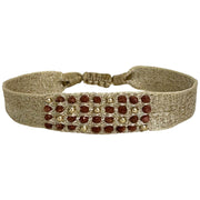 Rosario Handmade Bracelet Featuring Gold-sandstones