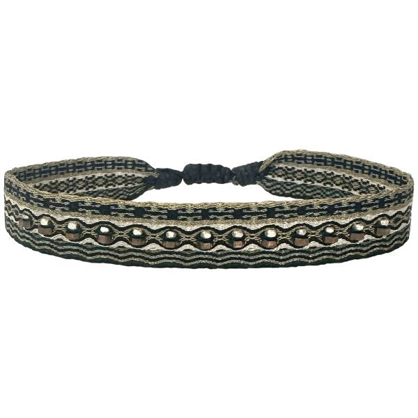 Stones Handmade Bracelet with Hematite For Him