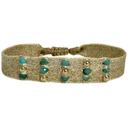 Vienna Handmade Bracelet Featuring Turquoise And Gold Beads