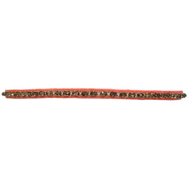 Bianca Handmade Bracelet in Neon Orange Tones