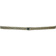 Handmade Blue Diamond Bracelet in Beige Tones