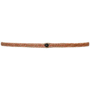 Handmade Blue Diamond Bracelet in Neon Orange Tones