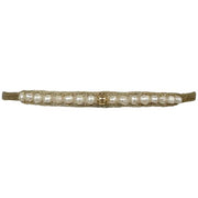 Handmade Frida Bracelet Featuring Freshwater Pearls and Gold bead
