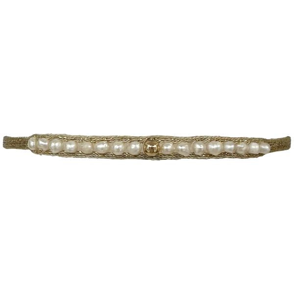 Handmade Frida Bracelet Featuring Freshwater Pearls and Gold bead