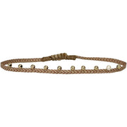 Nalah Handmade Bracelet Featuring  Gold Breads and Freshwater Pearl