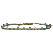 Nalah Handmade Bracelet Featuring Gold, Glass Beads Detail and Intermixed Stones