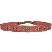 Abril Handmade Bracelet in Neon Pink Tones With Touches of Gold