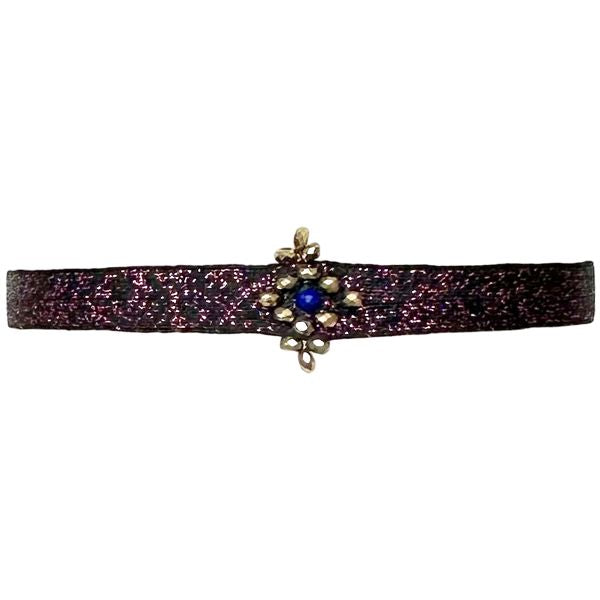 Ada Handmade Bracelet in Dark Blue Tones