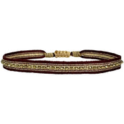 Cleo Handmade Bracelet In Dark Red Tones