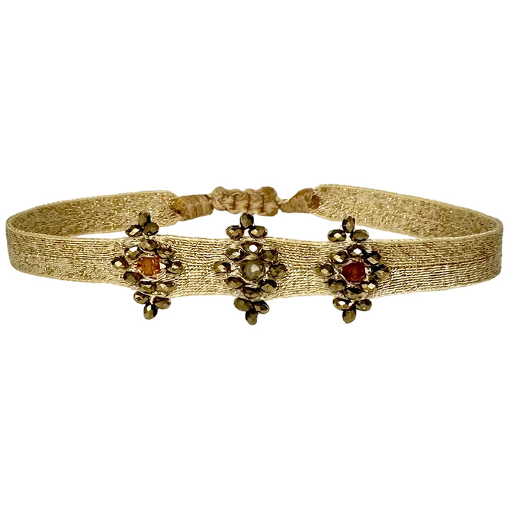 Emma Handmade Bracelet in Golden Tones