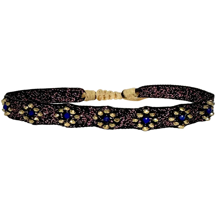 Florence Handmade Bracelet in Dark Blue Tones