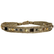 Handmade Mixi Bracelet in Gold and Brown Tones