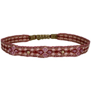 Handmade Rombo Bracelet in Pink & Gold Tones