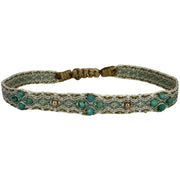 Handmade Rombo Bracelet Featuring Turquoise Natural Stones