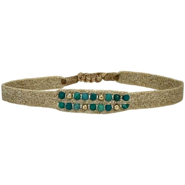 Handmade Rose Bracelet Featuring Turquoise Natural Gemstones