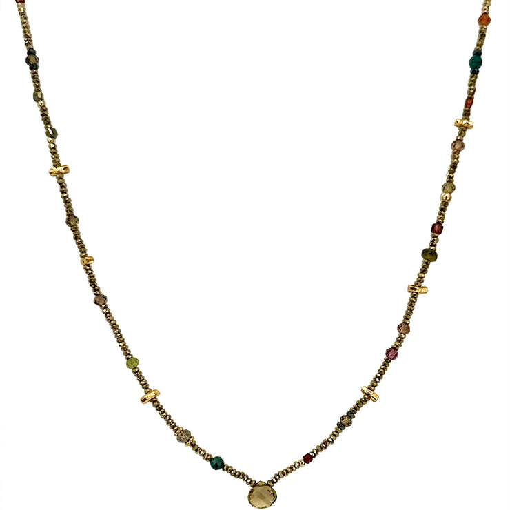 Celeste Necklace in Golden Tones
