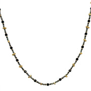 Teresia Necklace in Black & Gold Tones
