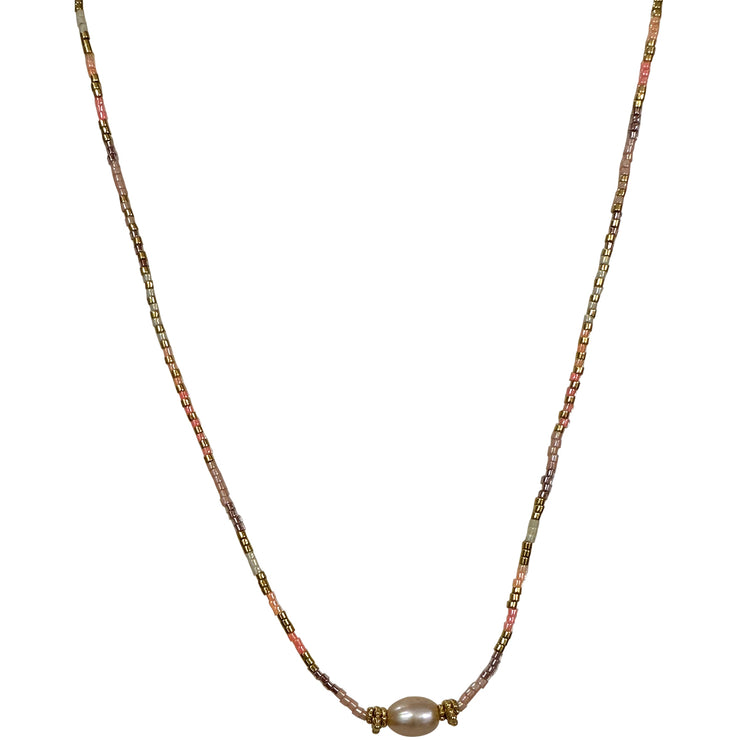 This delicate necklace is designed to be layered with other styles and looks beautiful on its own, too.  It&