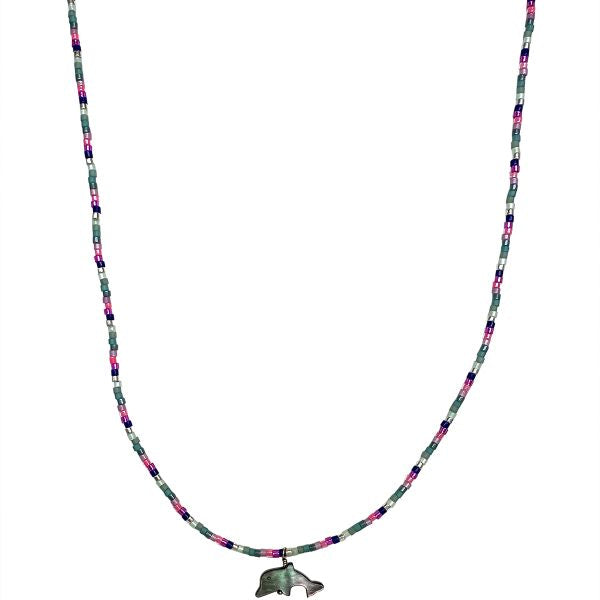 Handmade Kids Necklace Featuring a Dolphin Charm
