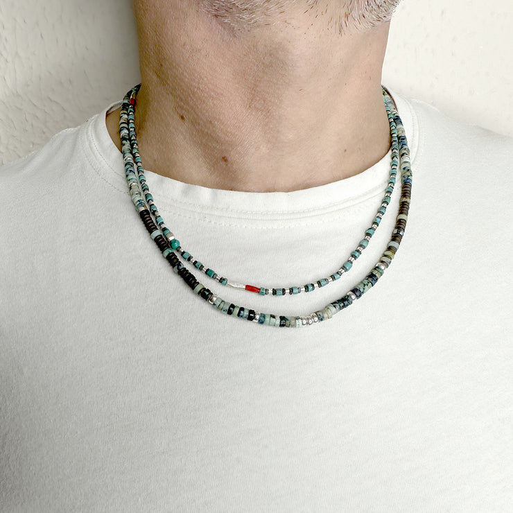 Handmade Necklace For Him Featuring Semi-Precious Stones