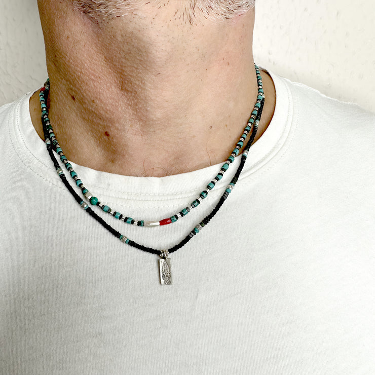 Handmade Necklace For Him Featuring Semi-Precious Stones