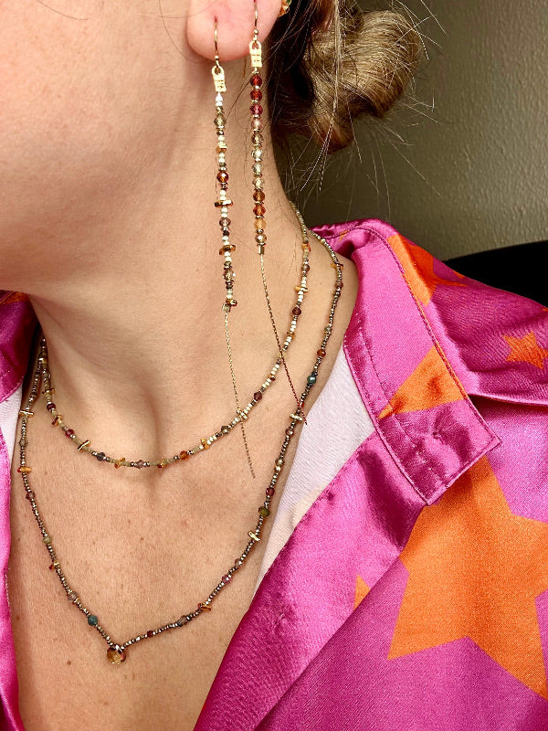 Afrodita Handmade Earrings in Golden Tones