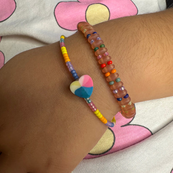 Colourful Beaded Handmade Bracelet For Kids