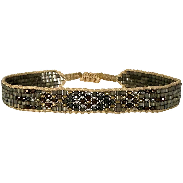 Petra Handmade Bracelet in Grey Tones