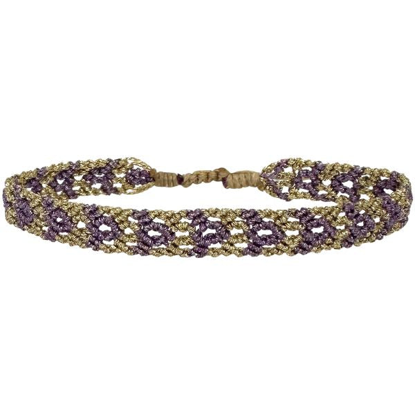 Handmade Phoenix Bracelet in Purple