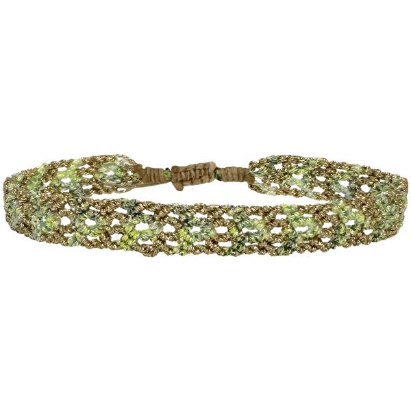 Handmade Phoenix Bracelet in Neon Green