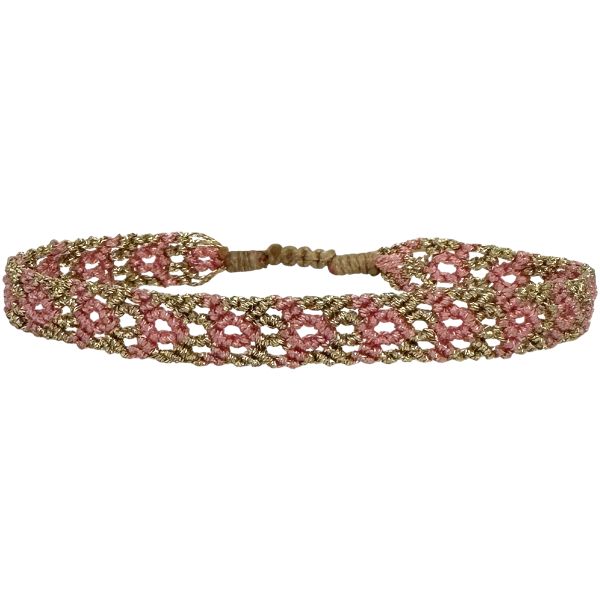 Handmade Phoenix Bracelet in Neon Pink