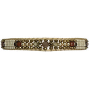 Selene Beaded Bracelet in Beige Tones