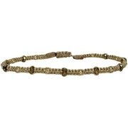 Handmade Stonesand Bracelet Hematites and Golden Beads