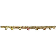 Handmade Velvet Bracelet featuring Freshwater Pearls and Gold