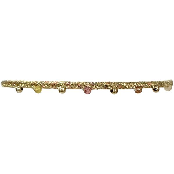 Handmade Velvet Bracelet featuring Freshwater Pearls and Gold
