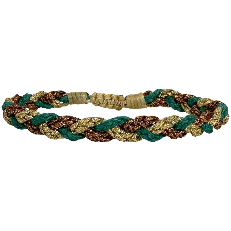 Our Handmade Bracelet with a Mix of Vibrant Color Threads is designed to add a pop of color and vibrancy to any outfit. Whether you&