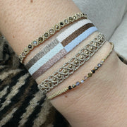 HANDWOVEN COLOR-LUSH BRACELET FEATURING GEMSTONES AND GOLD