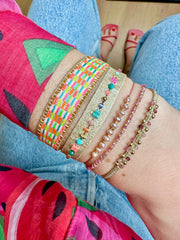 Kenia Handmade Bracelet In Colorful Neon Tones