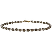 This delicate jewel is handmade using 925 silver beads and Gold Obsidian semi-precious stones. This beauty will be one of your favorite bracelets as you can wear it with any accessories or outfits. Give to your looks a touch of elegance and sparkle !  Details:  - Gold Obsidian semi-precious stones   - 924 Sterling silver beads  -Adjustable bracelet  -width: 2m  -Can be worn in the water