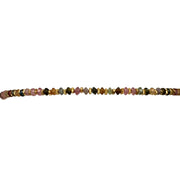 - Watermelon tourmaline Stones  - Vermeil faceted beads  - Width 2mm  -Women bracelet  - Adjustable bracelet  -Can be worn in the  water