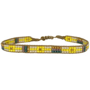 This cool bracelet is handwoven by our team of artisans in Colombia using Japanese glass beads.   Wear it with your favourite accessories !  Details:      Women Bracelet     Japanese glass beads     Handwoven adjustable bracelet     Width 5mm