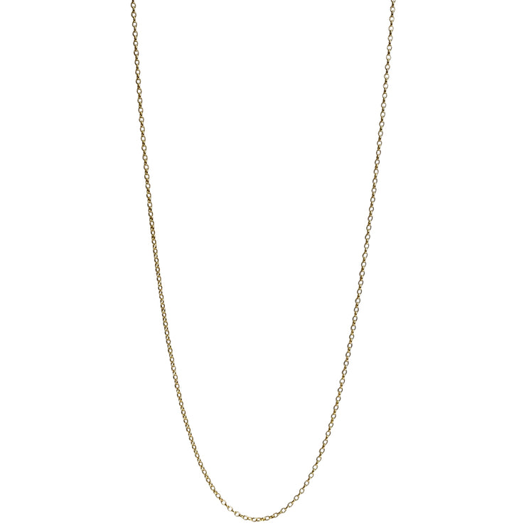 This gold vermeil necklace is an everyday must have, elegant and chic. Wear alone, stack with other necklaces or add your favorite pendant.  Details:  Handmade necklace  Total necklace circumference 80 cm + extension chain 2cm  Gold vermeil on 925 sterling silver  Handcrafted in Colombia  Take care of your jewellery by keeping it dry and avoid spraying fragrances directly on to it. 