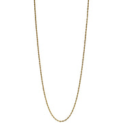 This elegant rope chain necklace can be worn as a standalone piece or in combination with your favorite pendants. Complete your look with this delicate and chic necklace.  Details:  Handmade necklace  Total necklace circumference 70 cm + extension chain 2cm  Gold vermeil on 925 sterling silver  Handcrafted in Colombia  Take care of your jewellery by keeping it dry and avoid spraying fragrances directly on to it. 