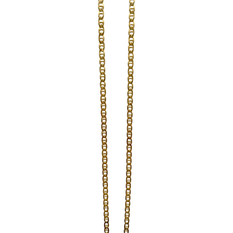 Curb Trace Chain Necklace In Gold